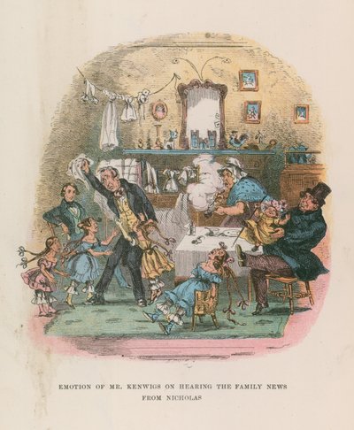 Illustrasjon for Nicholas Nickleby av Hablot Knight Browne