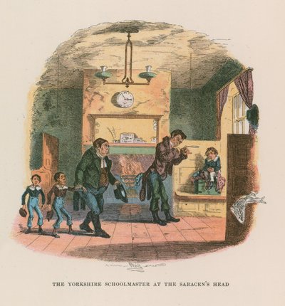 Illustrasjon for Nicholas Nickleby av Hablot Knight Browne