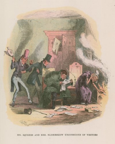 Illustrasjon for Nicholas Nickleby av Hablot Knight Browne