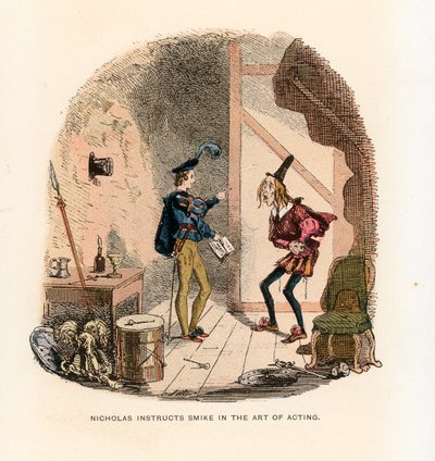 Illustrasjon for Nicholas Nickleby av Hablot Knight Browne