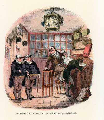 Illustrasjon for Nicholas Nickleby av Hablot Knight Browne