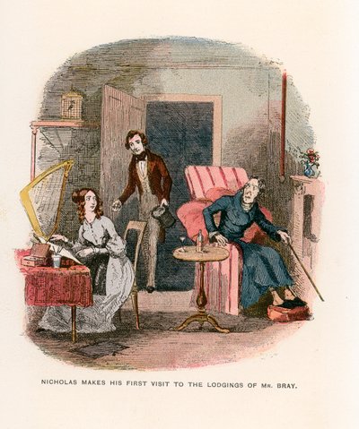 Illustrasjon for Nicholas Nickleby av Hablot Knight Browne