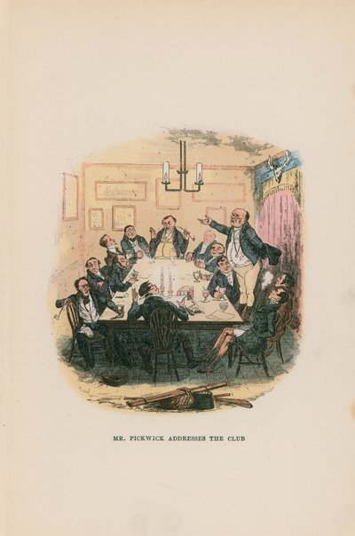 Illustrasjon for Pickwick Papers av Hablot Knight Browne