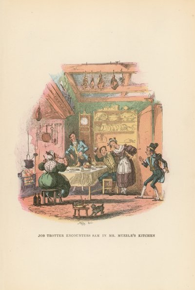 Illustrasjon for Pickwick Papers av Hablot Knight Browne