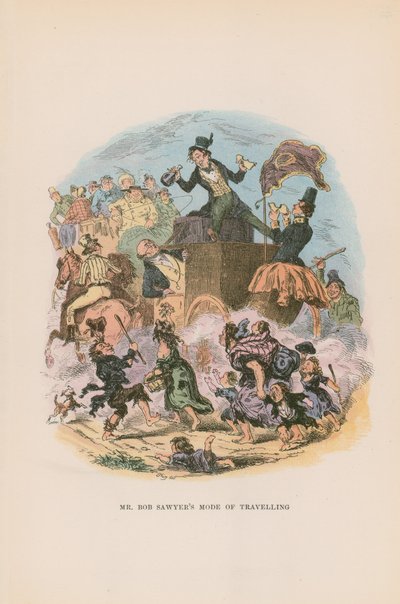 Illustrasjon for Pickwick Papers av Hablot Knight Browne