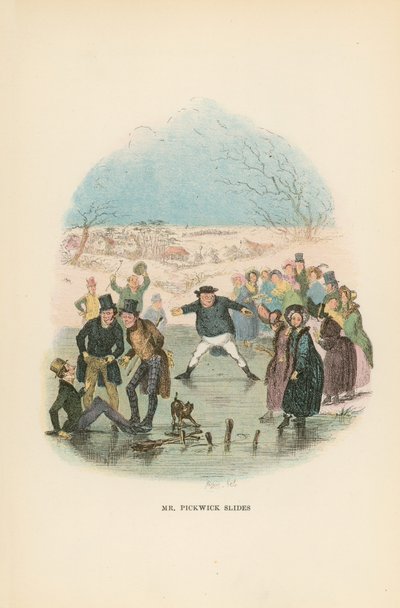 Illustrasjon for Pickwick Papers av Hablot Knight Browne