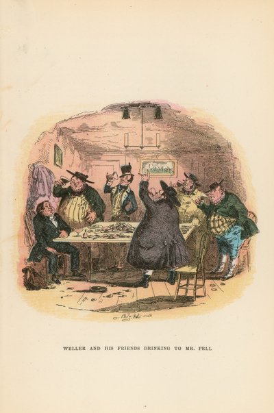 Illustrasjon for Pickwick Papers av Hablot Knight Browne