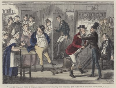 Illustrasjon for Pickwick Papers av Hablot Knight Browne