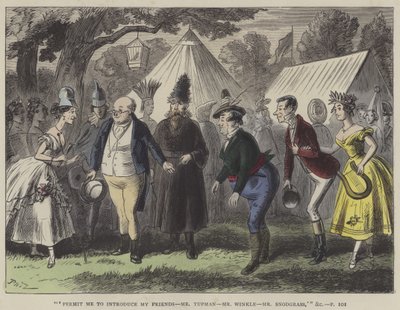 Illustrasjon for Pickwick Papers av Hablot Knight Browne