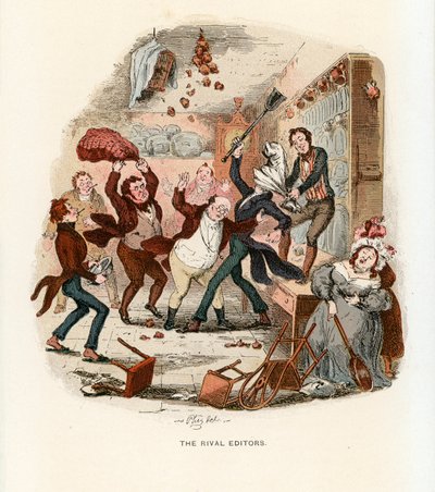 Illustrasjon for Pickwick Papers av Hablot Knight Browne