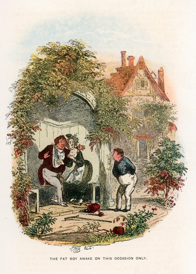 Illustrasjon for Pickwick Papers av Hablot Knight Browne