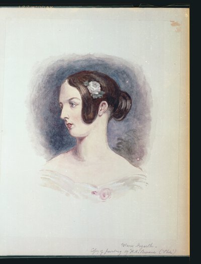 Mary Hogarth, ca. 1890 (wc på papir) av Hablot Knight Browne