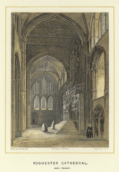 Rochester Cathedral, nordlig tverrarm av Hablot Knight Browne