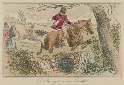 Rot the Beggar utbryter Romford av Hablot Knight Browne