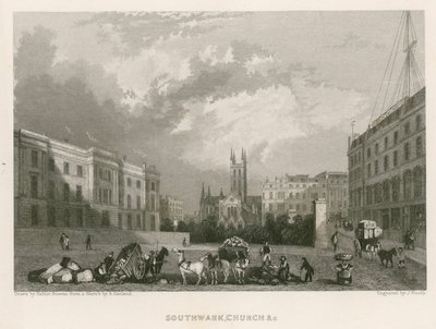 St Saviour's Church, Southwark, London av Hablot Knight Browne