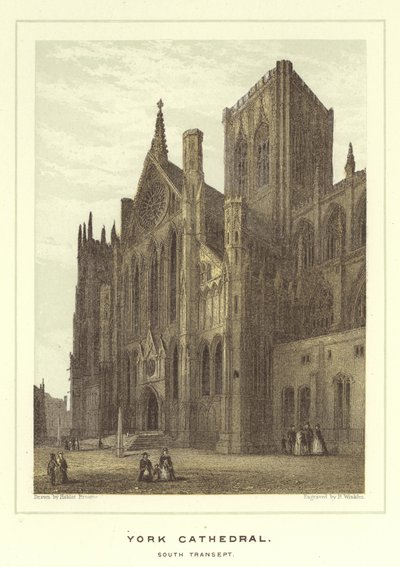 York katedral, sørlig tverrarm av Hablot Knight Browne