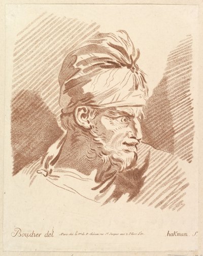 Leder av en mann med turban, midten til slutten av 1700-tallet. av Hakman