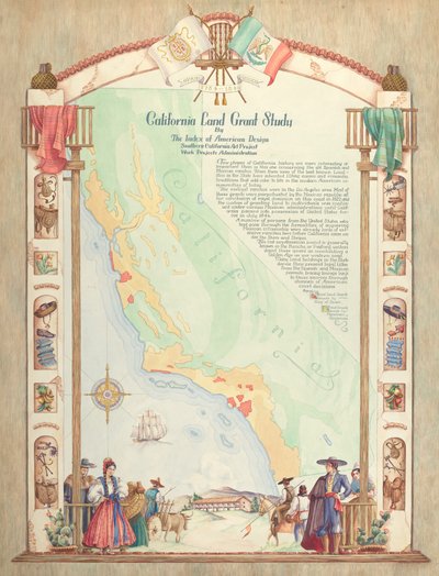 Kart: California Land Grant Study av Hal Blakeley