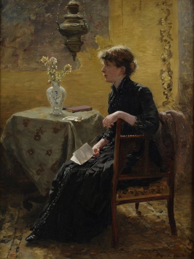 Dame i svart, 1889 av Hamilton Hamilton