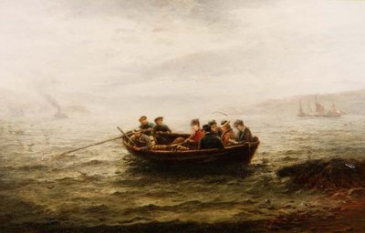 Going to Church by Way of the Lock (olje på lerret) av Hamilton Macallum