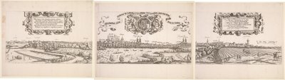Panoramautsikt over Nürnberg, 1552. av Hanns Sebald Lautensack