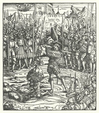 Henrettelse av lederne for et opprør mot styret til erkehertug Maximilian av Østerrike i Flandern av Hans (after) Burgkmair