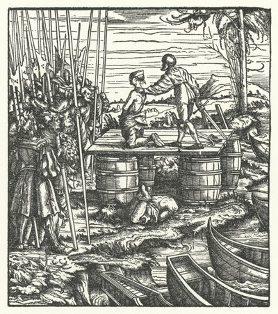 Henrettelse av lederne for et opprør mot styret til erkehertug Maximilian av Østerrike i Flandern av Hans (after) Burgkmair