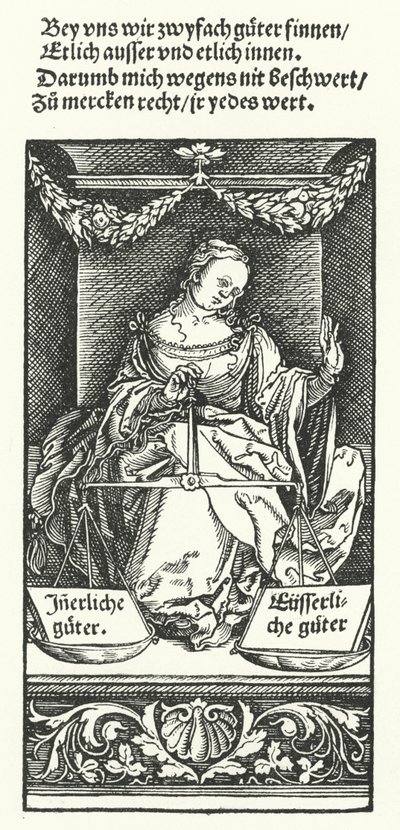 Innvendig og utvendig god (gravering) av Hans (after) Burgkmair