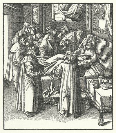 Døden til den hellige romerske keiser Fredrik III av Hans (after) Burgkmair