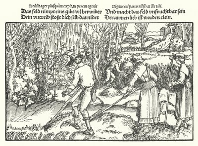 Høsterne (gravering) av Hans (after) Burgkmair