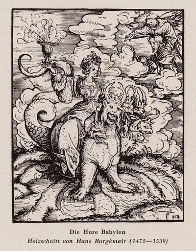 Hore of Babylon (tresnitt) av Hans (after) Burgkmair