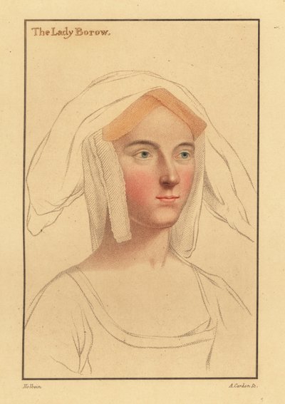 Alice London eller Catherine Clifton eller Catherine Parr., 1812 (gravering) av Hans (after) Holbein the Younger