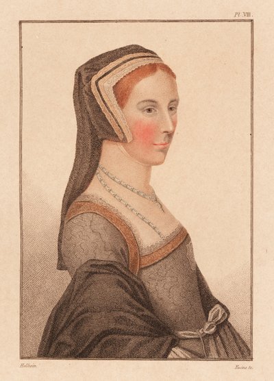Anne Cresacre, 15 år, avdeling til Sir Thomas More., 1812 (gravering) av Hans (after) Holbein the Younger