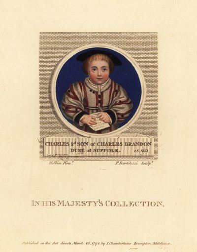 Charles Brandon, tredje hertug av Suffolk av Hans (after) Holbein the Younger