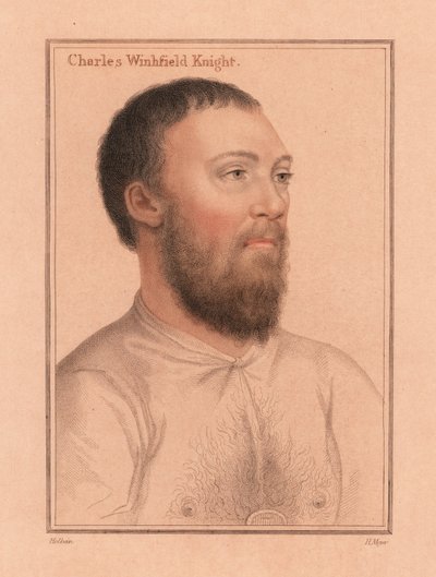 Charles Wingfield fra Kimbolton Castle, 1812 (gravering) av Hans (after) Holbein the Younger