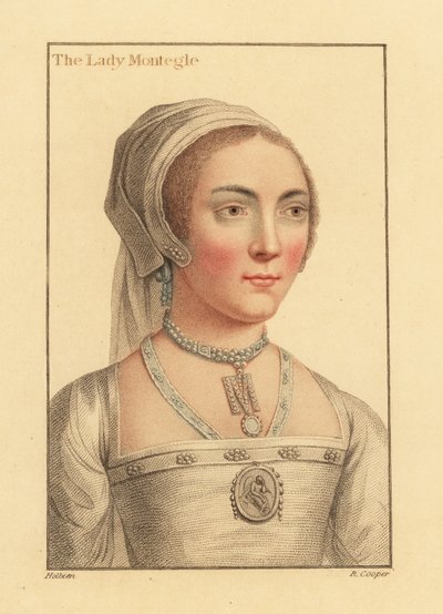 Lady Mary Brandon, Barones Monteagle av Hans (after) Holbein the Younger