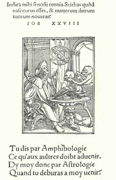 Astrologen (gravering) av Hans (after) Holbein the Younger