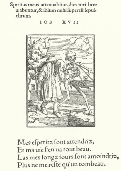 Den gamle mannen (gravering) av Hans (after) Holbein the Younger