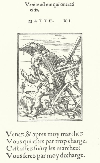 The Pedlar (gravering) av Hans (after) Holbein the Younger