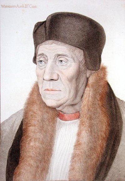 William Warham (1450-1532) gravert av Francesco Bartolozzi (1727-1815) (gravering) av Hans (after) Holbein the Younger