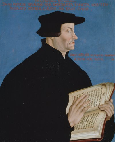 Portrett av Huldrych Zwingli (1848-1531) av Hans Asper
