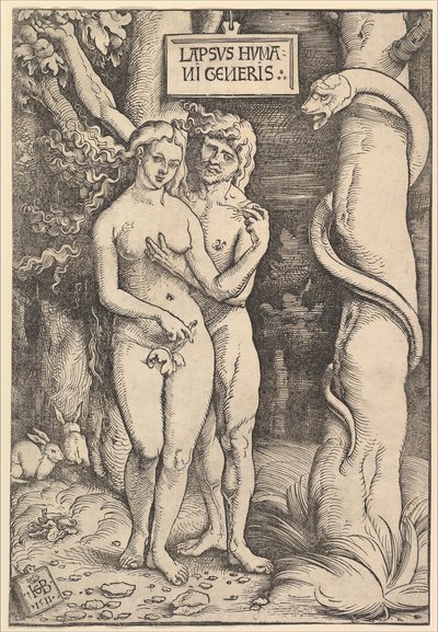 Adam og Eva, 1511. av Hans Baldung