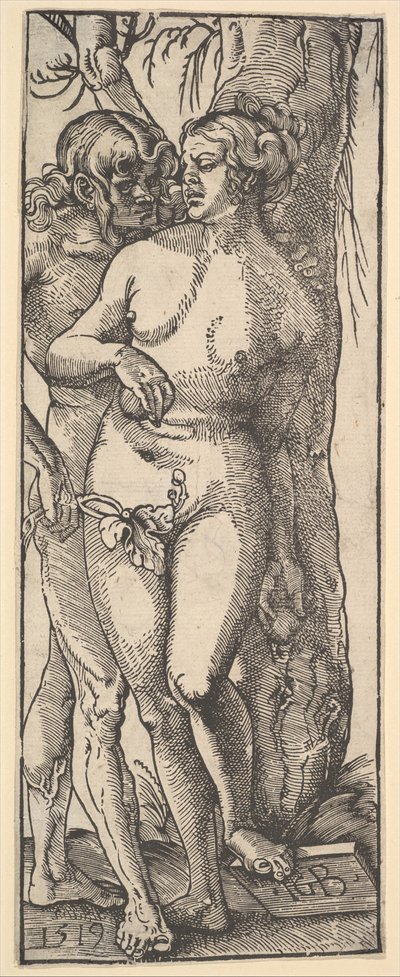 Adam og Eva, 1519. av Hans Baldung