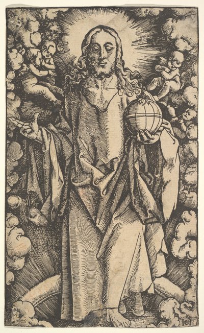 Kristus med en klode, 1400-1500-tallet. av Hans Baldung