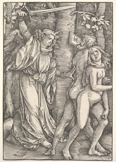 Utvisning fra paradis, 1514. av Hans Baldung