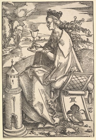 St. Barbara, ca. 1505. av Hans Baldung