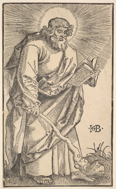 St. Judas Thaddaeus fra Kristus og apostlene, 1519. av Hans Baldung