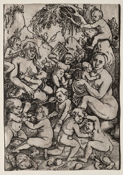 De to mødrene av Hans Baldung