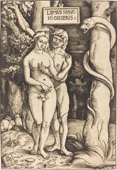 Adam og Eva, 1511 av Hans Baldung Grien