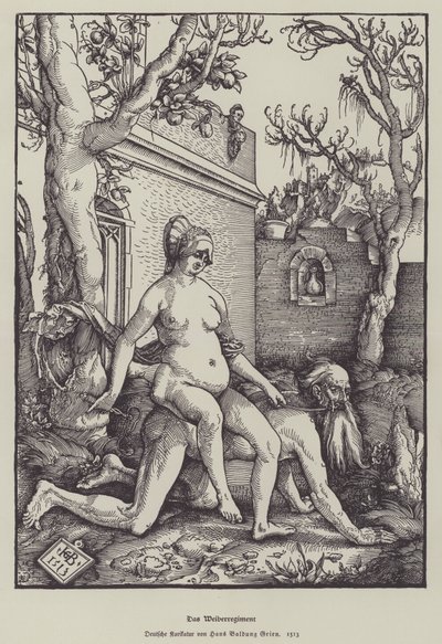 Aristoteles og Phyllis, 1513 av Hans Baldung Grien